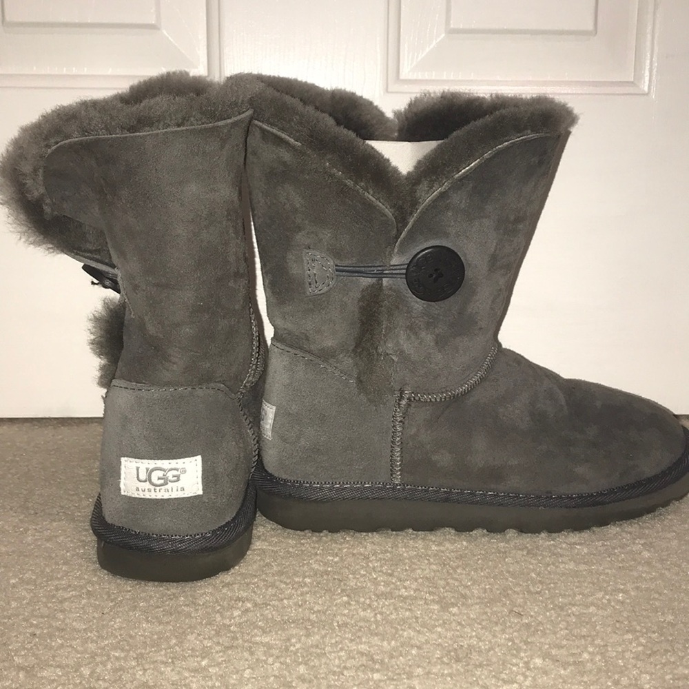 Grey UGG Bailey Button boots
